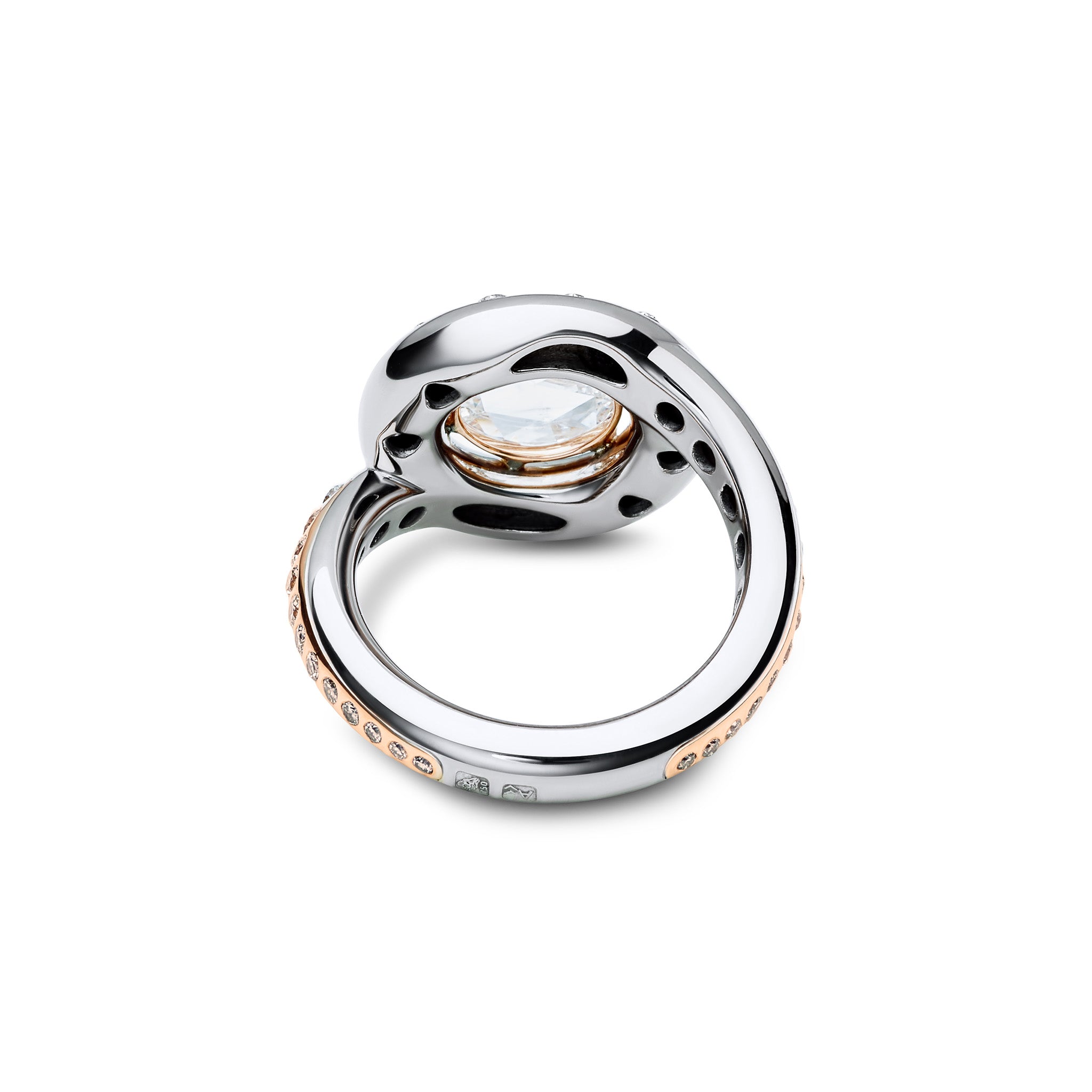 Galactic Rose Cut Diamond Ring