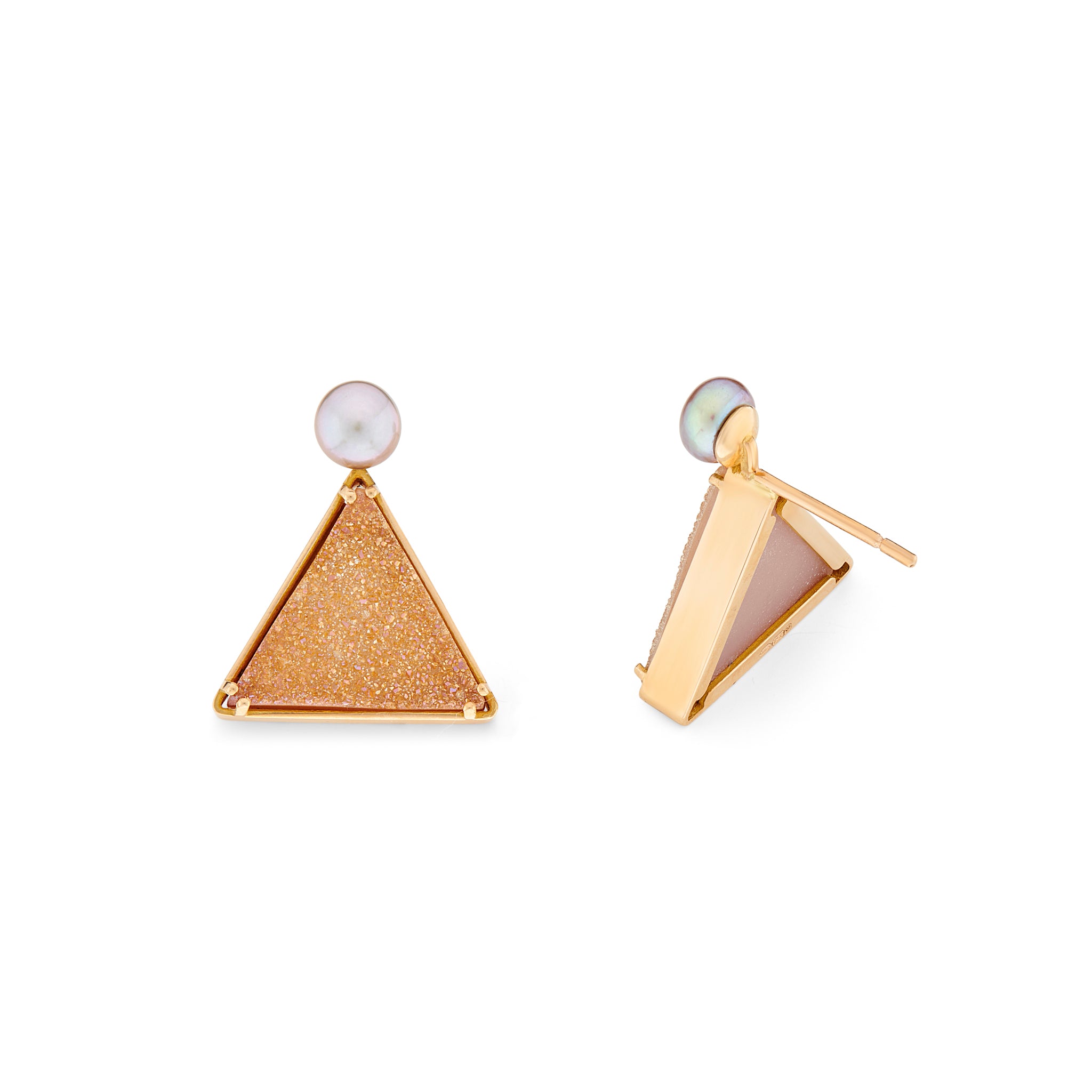 Sparkling Tan Earrings