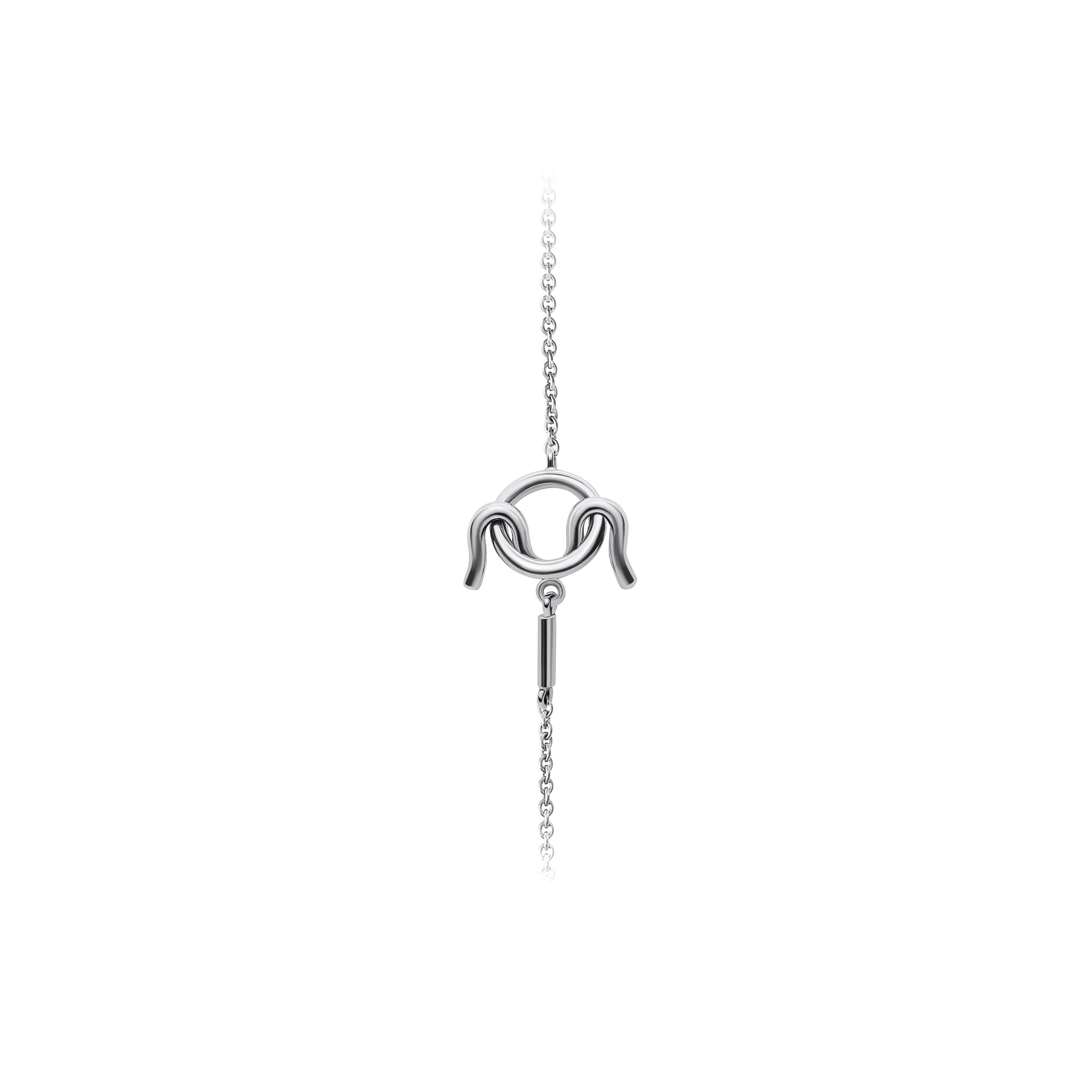 Triangular Diamond Charm Bracelet