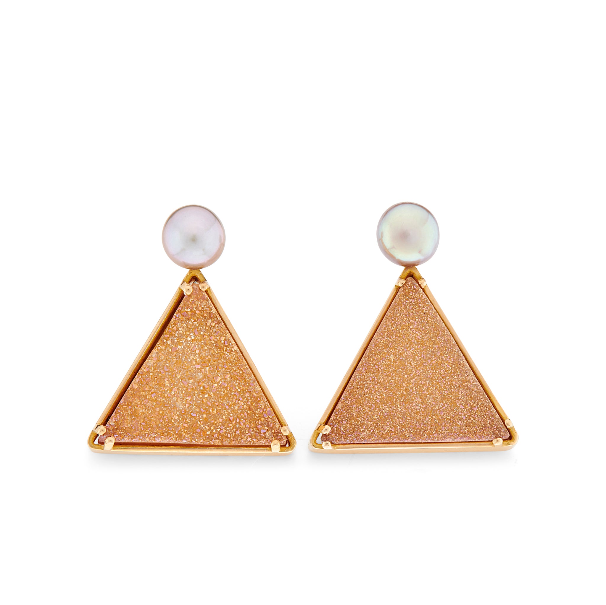 Sparkling Tan Earrings