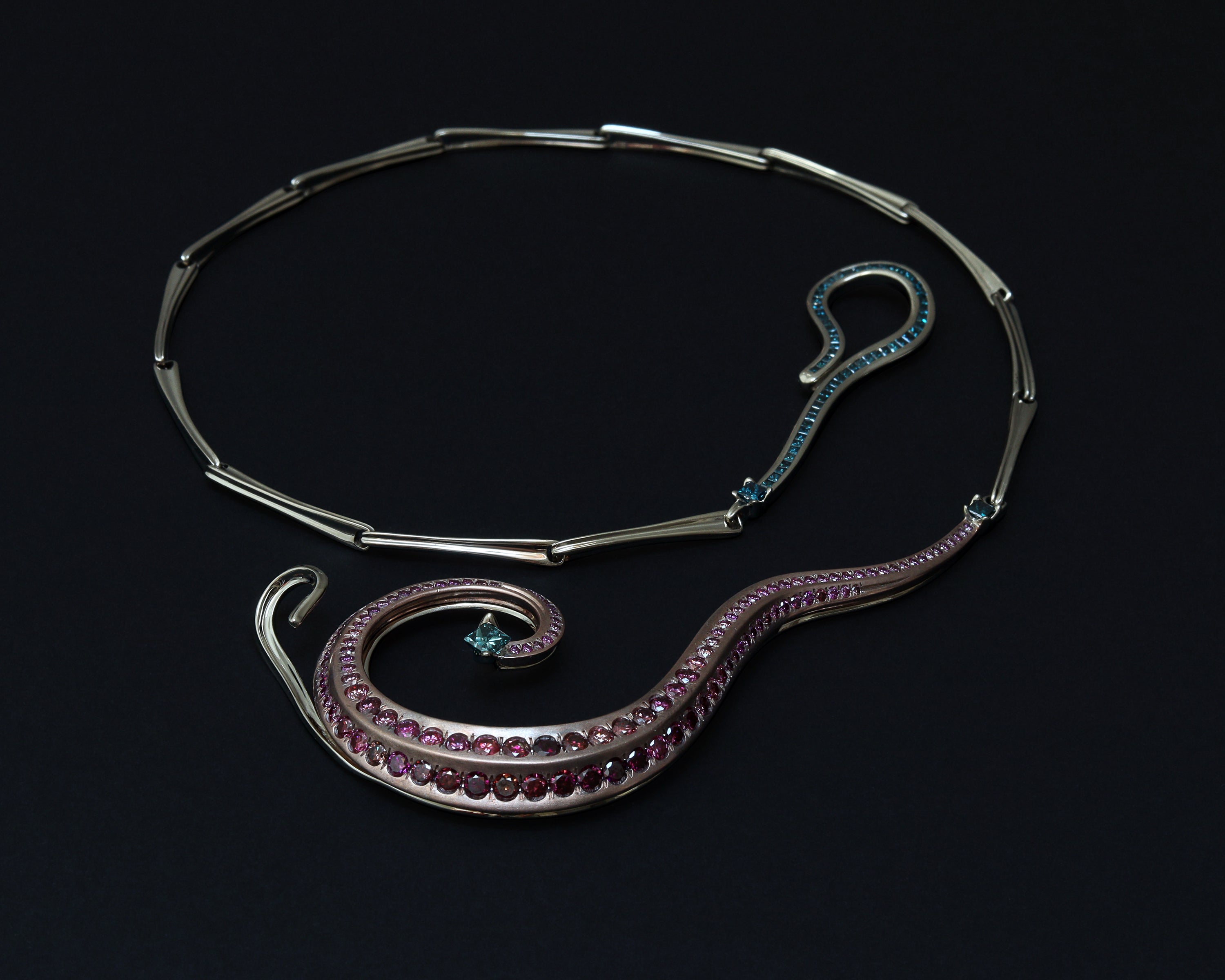 Ananke Lovelace necklace lounging composition