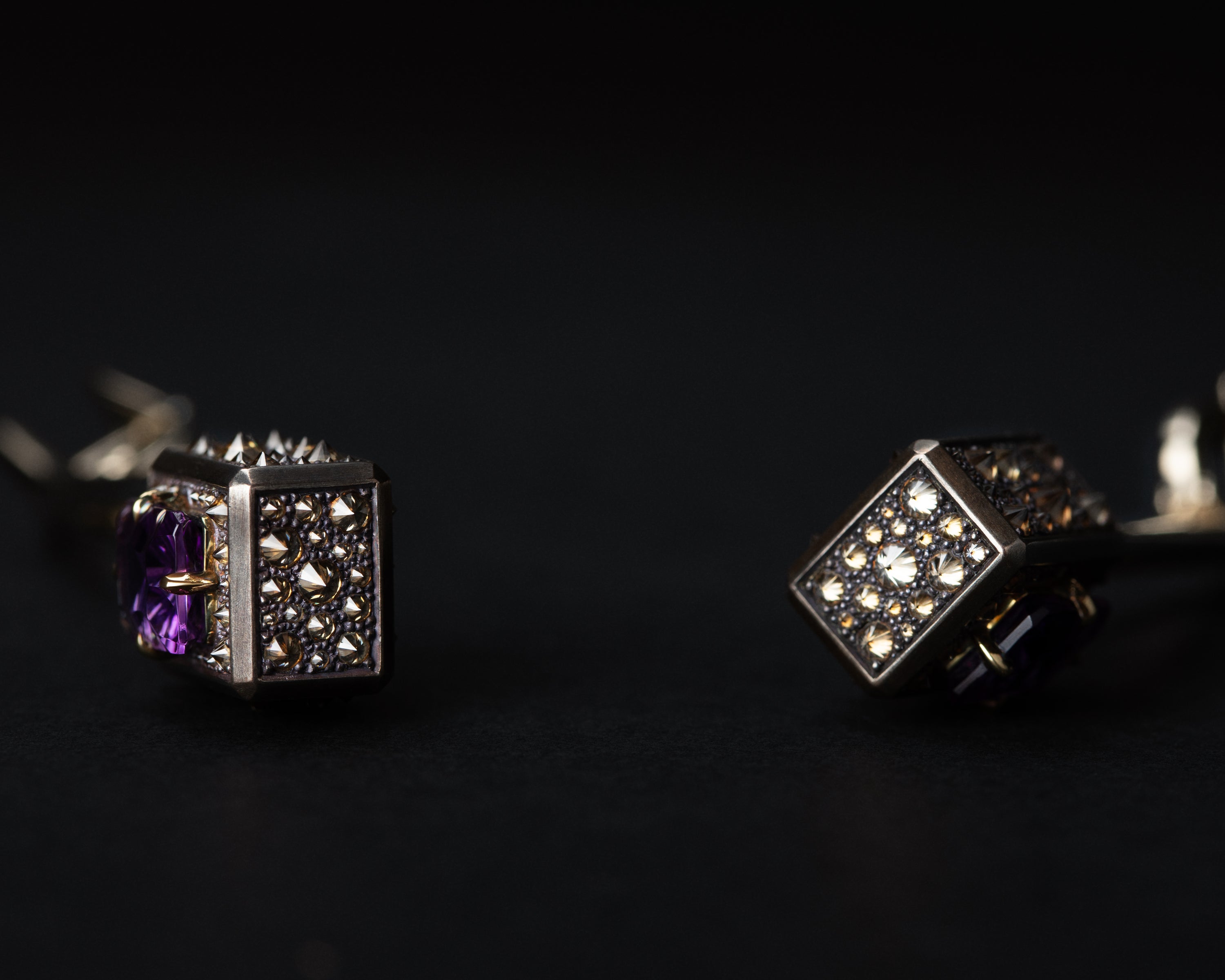 Atlas Spur earrings underside construction