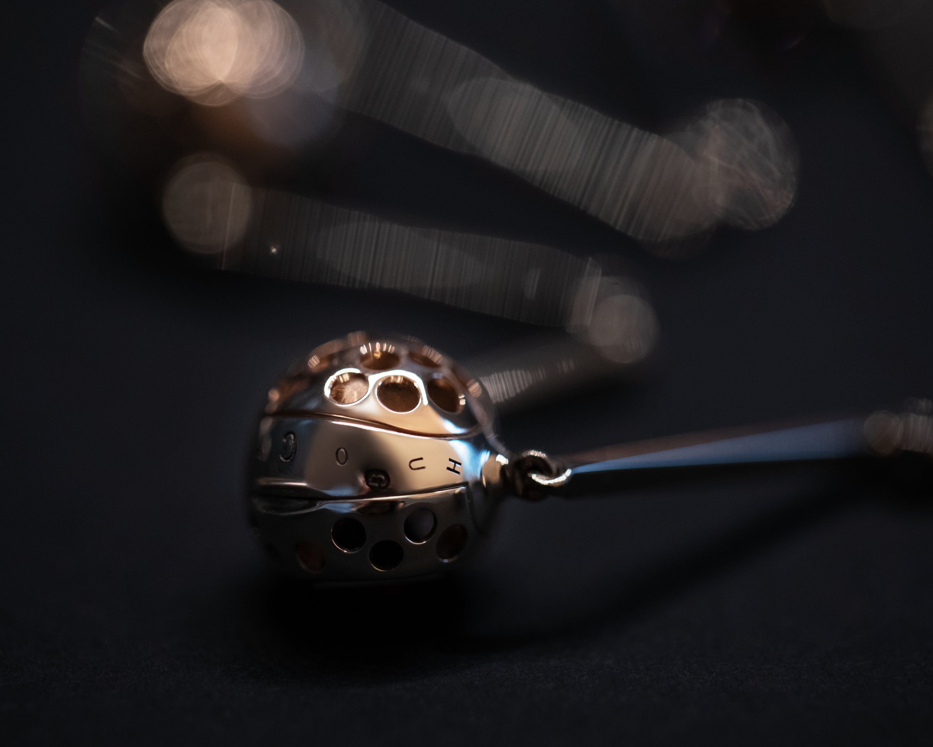 Kore necklace in noir lighting