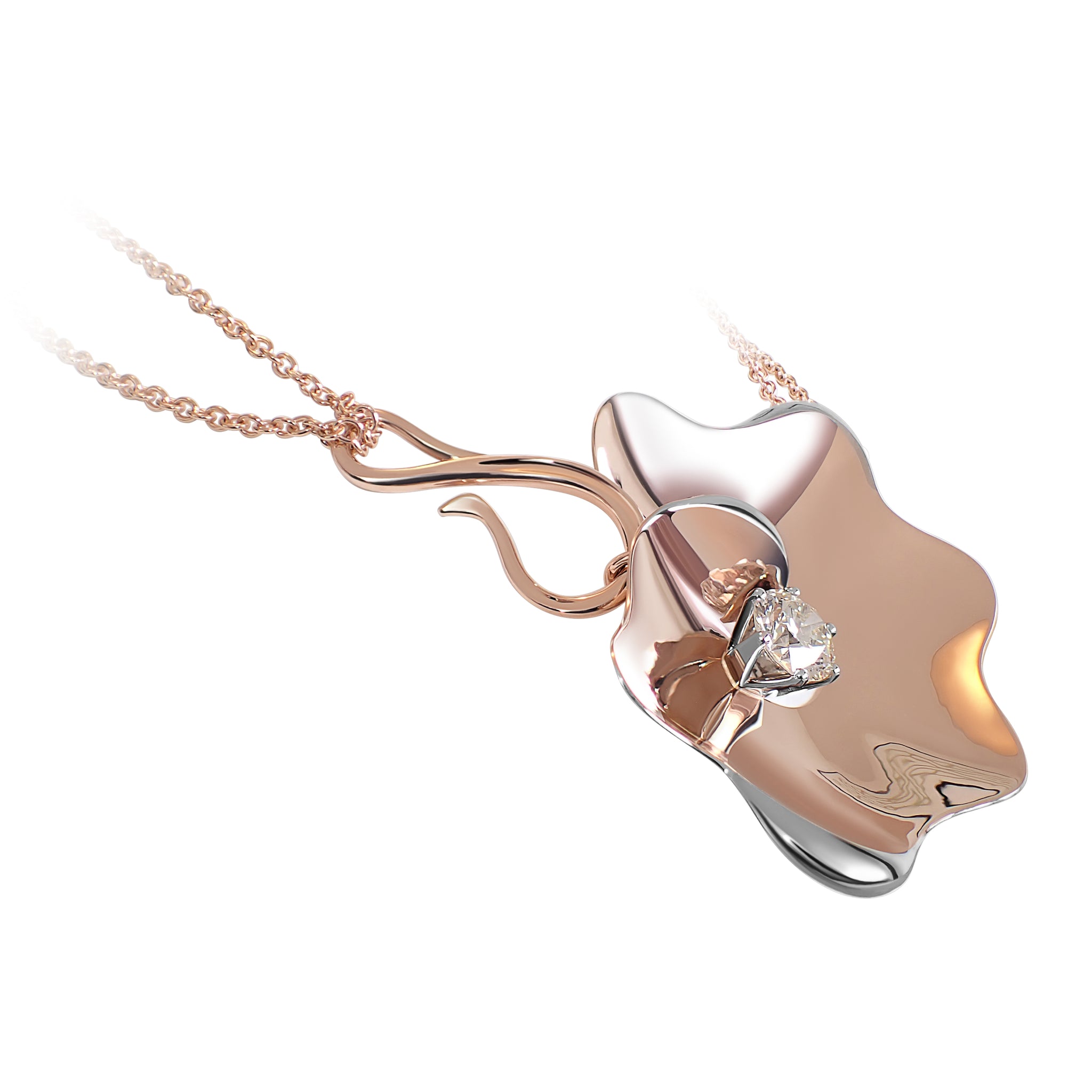 Hipassos Bloom Necklace, illustrating scale and sculptural presence