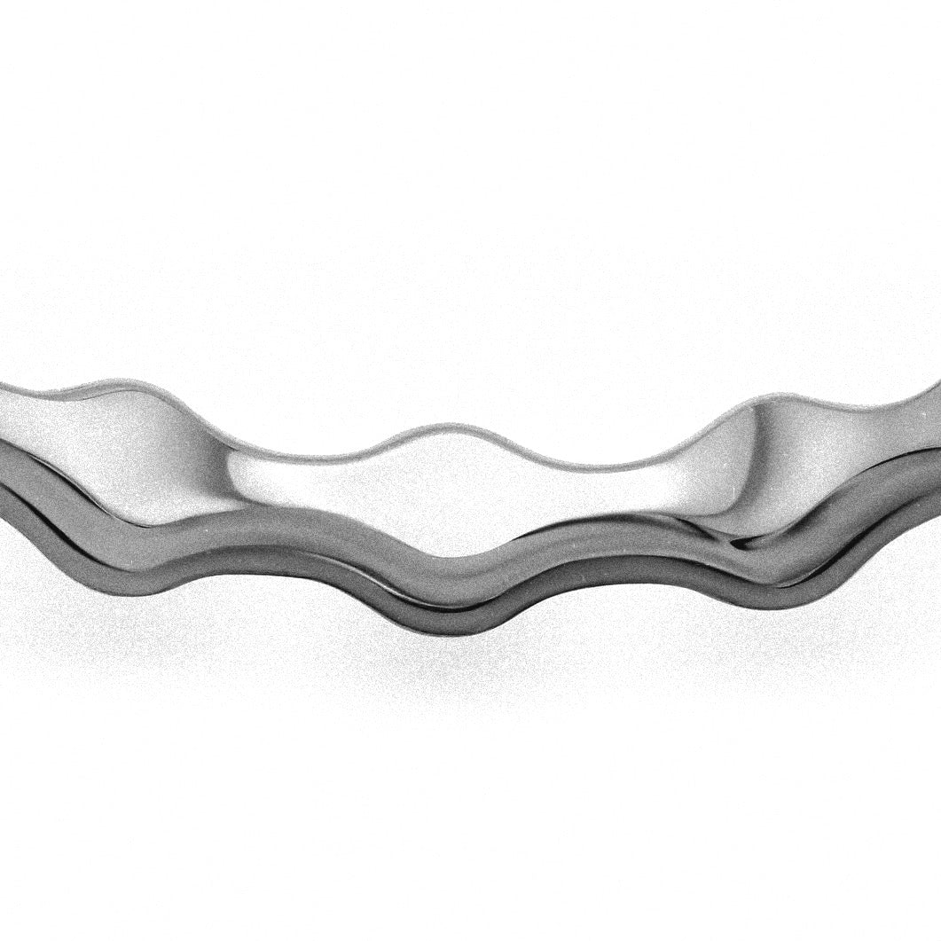 Undulating gold structure of the Pleiades Asterism Bracelet showing sculptural rhythm
