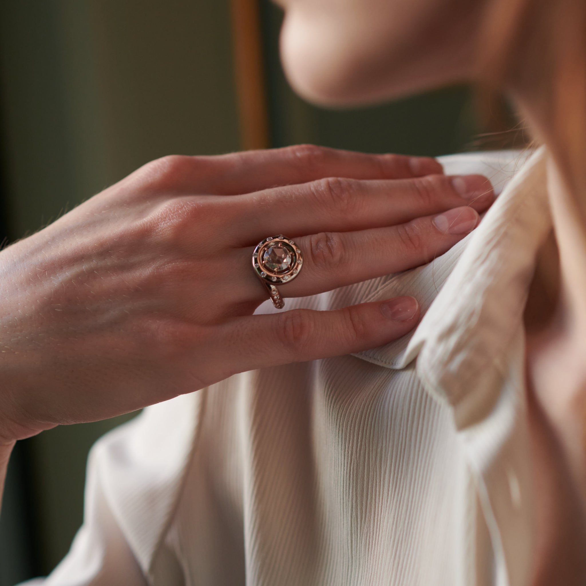 Rose Orbit Ring